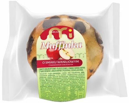 Muffinka waniliowa z nadz. jabłkowym Amicake 75g widok 1