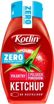 Ketchup pikantny zero dodatku cukru Kotlin 420g widok 1