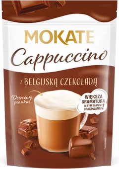 Kawa cappuccino z belgijską czekoladą Mokate 140g widok główny 