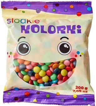 Cukierki draże Słodkie Kolorki 200g widok 1