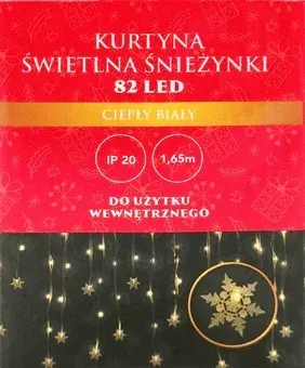 Zdjęcie produktu - Kurtyna zasilana bateriami 82LED BN25