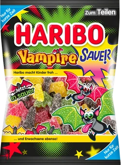 Żelki kwaśne vampire Haribo 175g widok 1