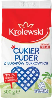 Zdjęcie produktu - Cukier puder Królewski 500g