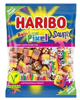Żelki Rainbow Pixel Sauer Haribo 160g widok 1