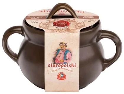 Smalec Staropolski ze skwarkami w garnku 350g widok 1