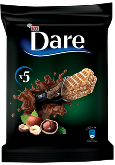 Zdjęcie produktu - Wafelki z kremem orzechowym Dare 5x29g