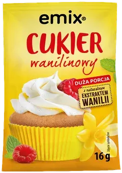 Zdjęcie produktu - Cukier wanilinowy Emix 16g