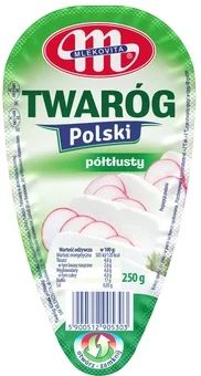 Twaróg półtłusty Polski Mlekovita klinek 250g widok 1