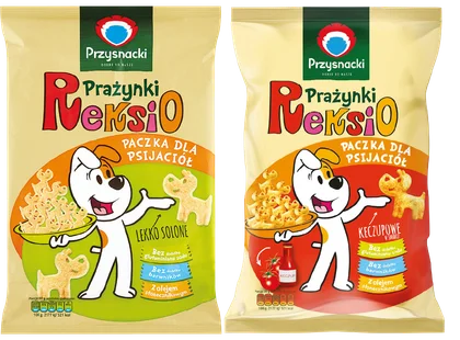 Prażynki ketchup/solone Reksio Intersnack 150g mix widok 1