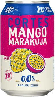 Piwo Cortes mango marakuja 330ml 0% puszka widok 1