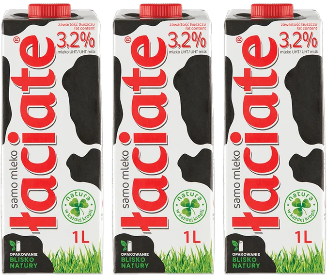 Zdjęcie produktu - Mleko UHT 3,2% Łaciate