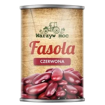 Fasola czerwona Warzyw Moc 400/240g widok 1
