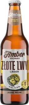 Piwo Amber Złote Lwy 0,5l 5,6% but. zw. widok 1