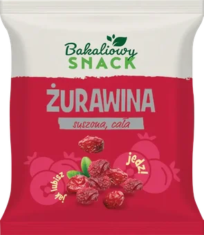 Żurawina suszona cała Bakaliowy Snack 200g widok 1