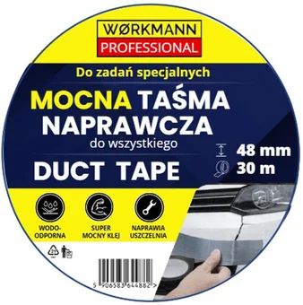 Zdjęcie produktu - Taśma naprawcza duct tape Workmann 48mm/30m