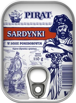 Sardynki w sosie pomidorowym Pirat 110g widok 1