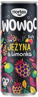 Zdjęcie produktu - Napój gaz. Wowoc jeżyna limon. Hortex 330ml puszka