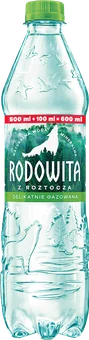 Woda delik. gaz. mineral. Rodowita 0,6l widok główny 