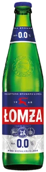 Piwo Łomża 0,5l 0% but. bzzw. widok główny