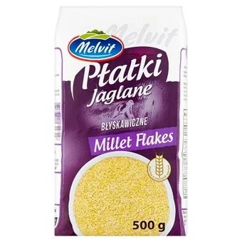 Płatki jaglane błyskawiczne Melvit 500g widok 1