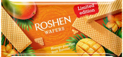 Zdjęcie produktu - Wafle o sm mango marakuja Roshen 216g