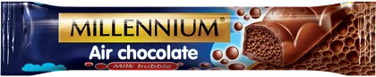 Zdjęcie produktu - Baton air chocolate milk bubble Millennium 32g
