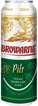 Piwo Browarne pils 0,55l 6% puszka widok główny 