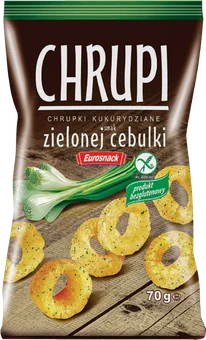 Chrupki Chrupi o smaku ziel. cebulki Eurosnack 70g widok 1