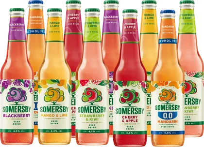 Napój piwny Somersby blackb. 400ml 4,5% but. bzzw. widok 1