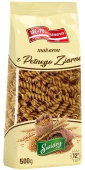 Makaron pełnoziarnisty świdry Arc-Pol 500g widok 1