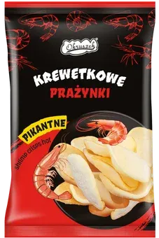 Zdjęcie produktu - Prażynki krewetkowe pikantne Okruszek 110g
