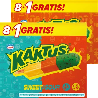 Lody multipack Kaktus sweet&sour 8+1 gratis x45ml widok 2