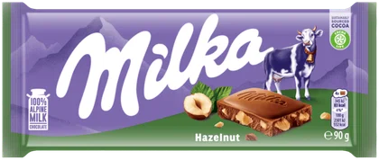 Czekolada hazelnuts Milka 90g widok 1