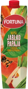 Zdjęcie produktu - Napój niegaz. jabłko papaja z trawą cyt Fortuna 1l