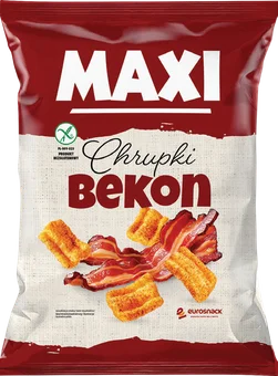 Chrupki Maxi o smaku bekonowym Eurosnack 130g widok główny 