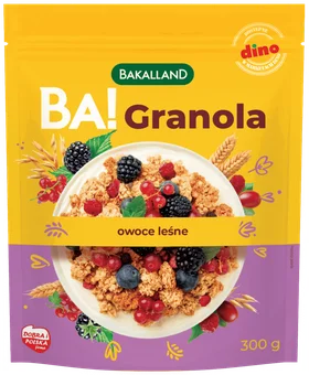 Granola owoce leśne Ba! Bakalland 300g widok 1