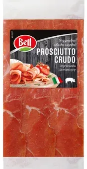 Zdjęcie produktu - Szynka prosciutto crudo Bell 100g