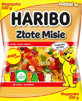 Zdjęcie produktu - Żelki Złote Misie Haribo 500g