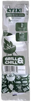 Zdjęcie produktu - Łyżki transp. wielokrotn. użytku Grill&Chill 12szt