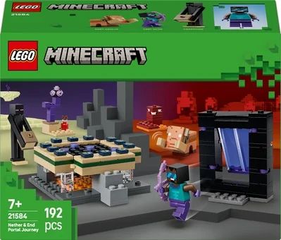 Zdjęcie produktu - Zabawka Lego Minecraft podróż przez portal Netheru