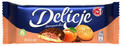 Biszkopty z galaretką morelową Delicje 147g widok 1
