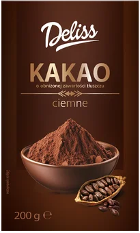 Kakao ciemne Deliss 200g widok 1