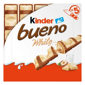 Baton Kinder Bueno white 5x19,5g widok 1