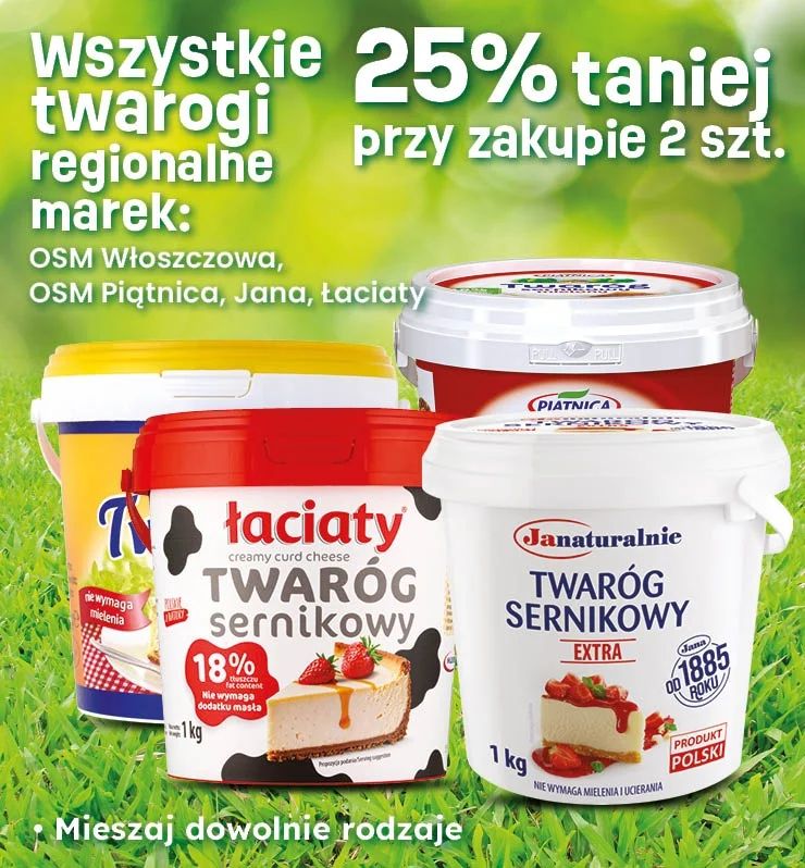 WSZYSTKIE TWAROGI TANIEJ