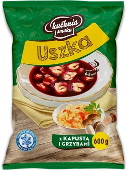 Uszka z kapustą i grzybami Kuchnia Smaku 600g widok główny 