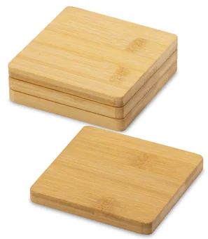 Zdjęcie produktu - Podkładki bambusowe pod kubek 4szt
