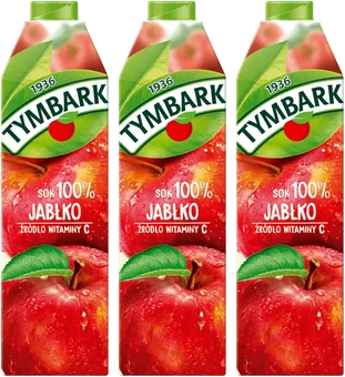 Sok jabłkowy Tymbark 1l widok 1