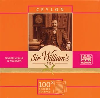 Herbata Czarna Sir William's Ceylon 100x1,8g widok główny 
