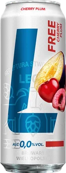 Piwo Lech Free wiśnia śliwka 0,5l 0,0% puszka widok 1