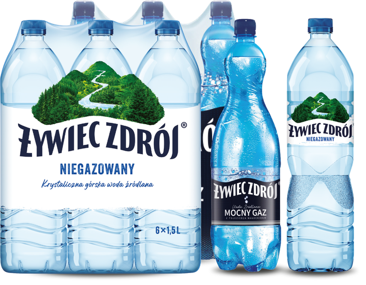 Woda gaz. Żywiec Zdrój 1,5l widok 2
